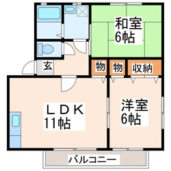 サンガーデン秋津　C･Dの物件間取画像